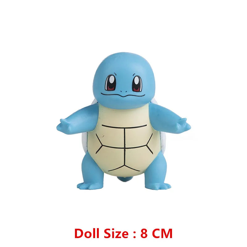Pokemon 4-13Cm New Cartoons Movie Anime Figure Pikachu Mewtwo Charmander Blastoise Gurado Pet Action Model Toy Gifts by Smarsty