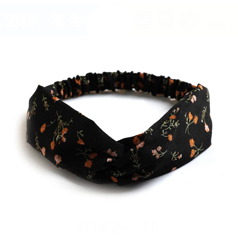Bohemian Print Cashmere Headbands For Women Vintage Comfort - Smarsty