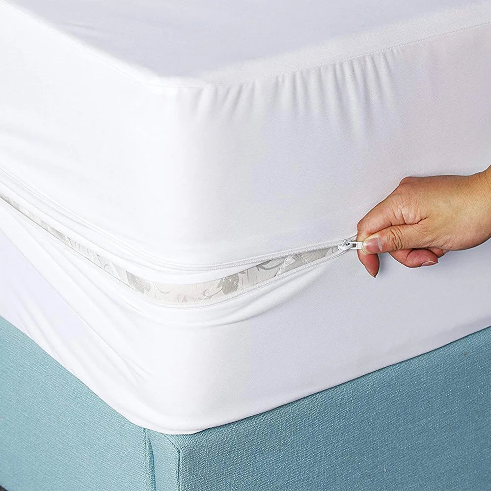 Waterproof Mattress Cover with Zipper for All Bed Sizes - Smarsty