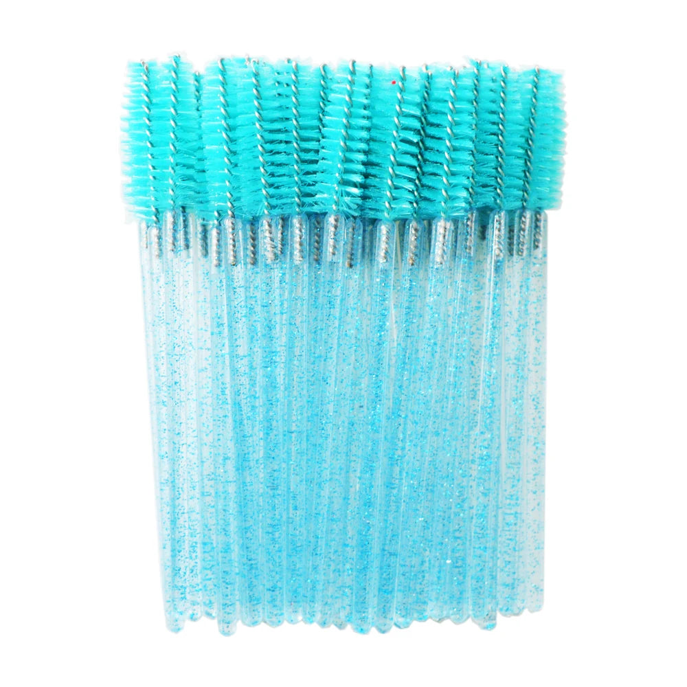 QSTY 50pcs Disposable Eyelash Brush Applicators in 6 Colors - Smarsty