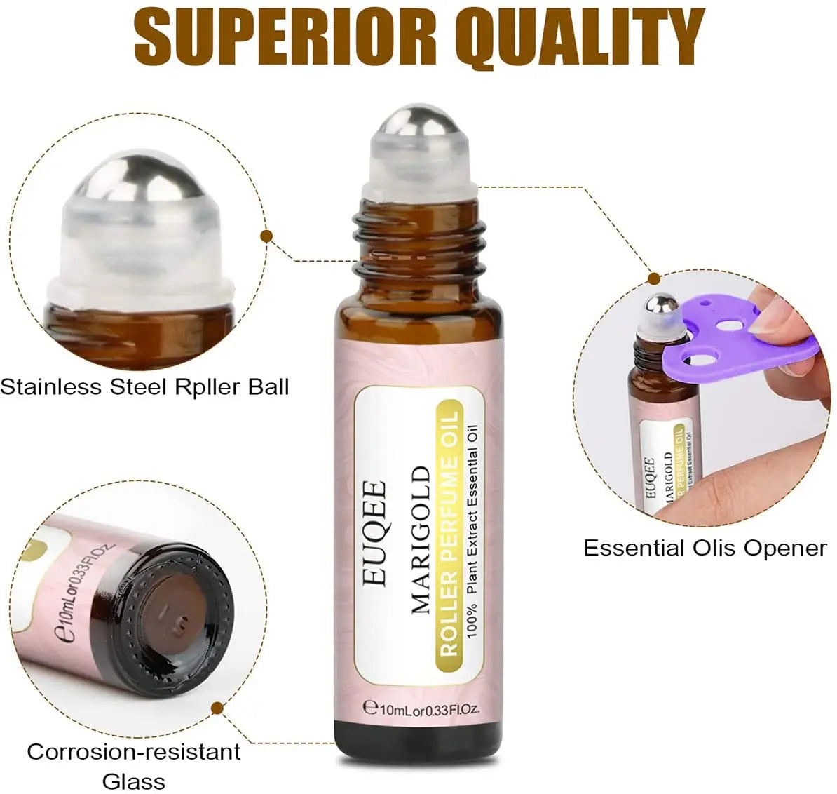EUQEE Women Fragrance Oil Gift Set with Bubble Gum and White Musk - Smarsty