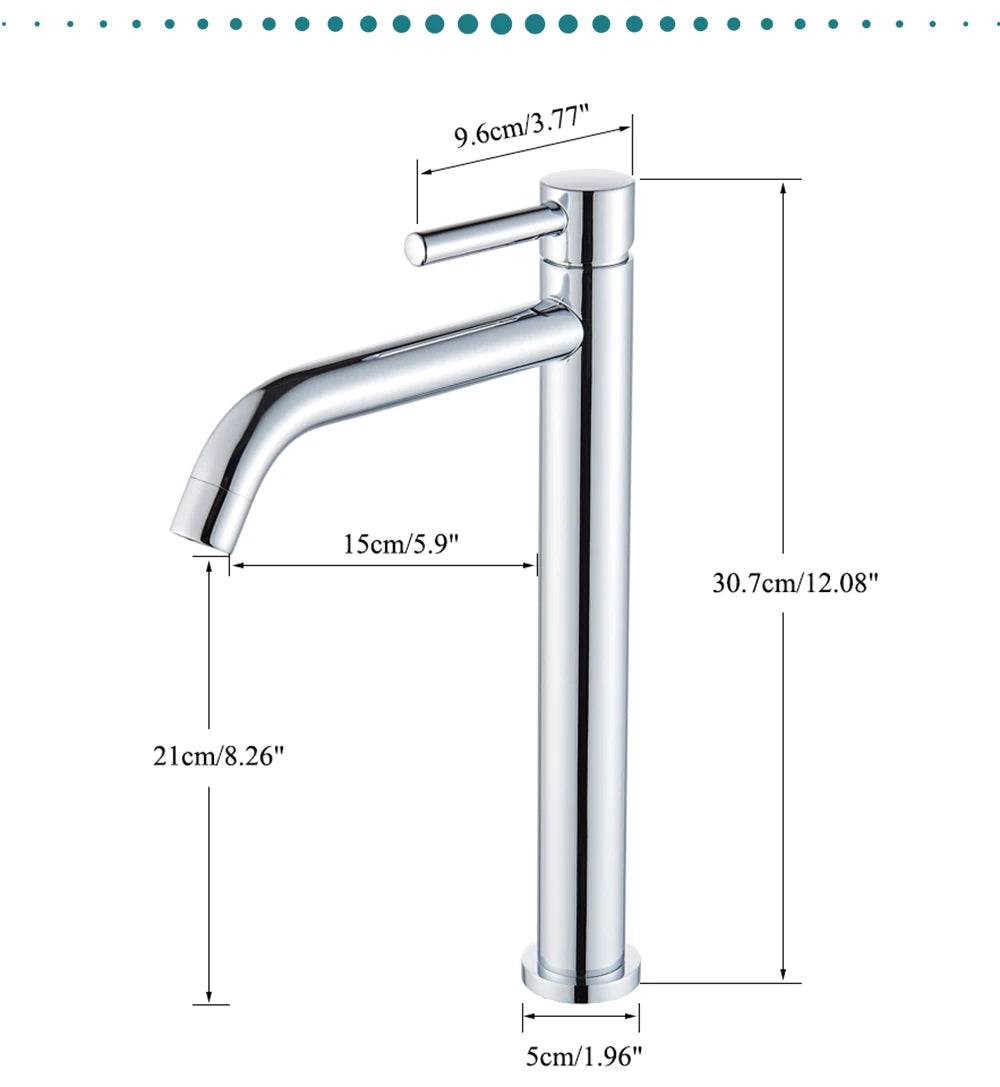 Brushed Gold Bathroom Faucet with Hot Cold Mixer - Smarsty