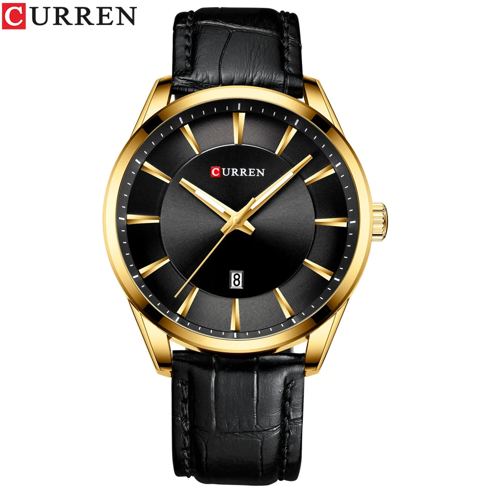 CURREN Luxury Quartz Watch for Men with Leather Strap - Smarsty