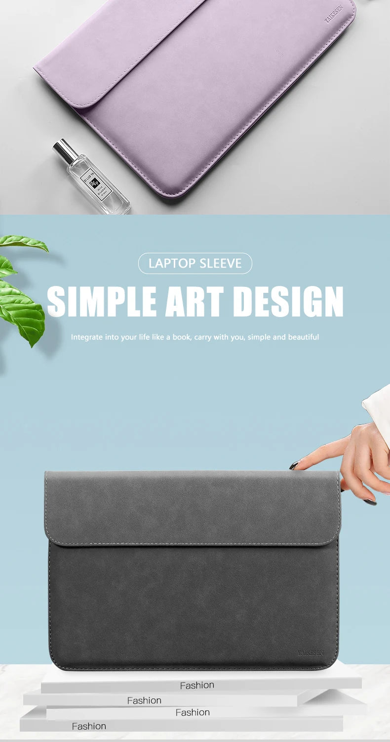 Universal Laptop Sleeve With Soft PU Protection 11 16 Inch