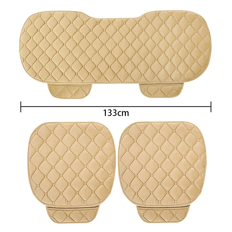 Plush Car Seat Cover Anti Slip Cushion Universal Fit - Smarsty
