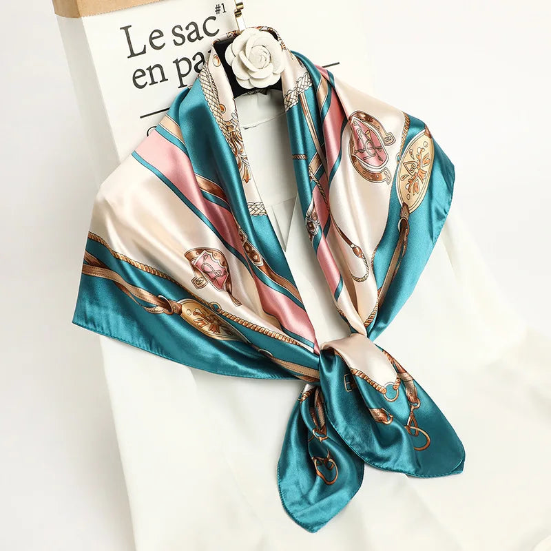 Luxury Satin Silk Scarf for Women Sun Protection - Smarsty