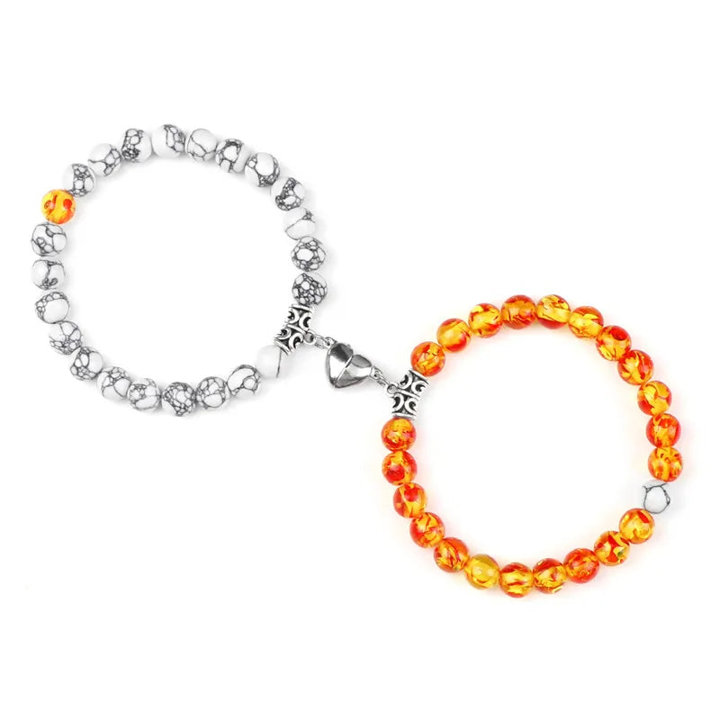 Natural Stone Couple Bracelets Set for Friendship - Smarsty