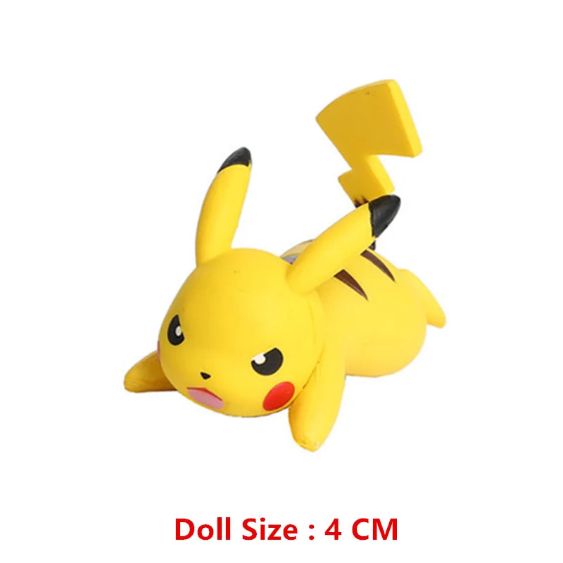 Pokemon 4-13Cm New Cartoons Movie Anime Figure Pikachu Mewtwo Charmander Blastoise Gurado Pet Action Model Toy Gifts by Smarsty