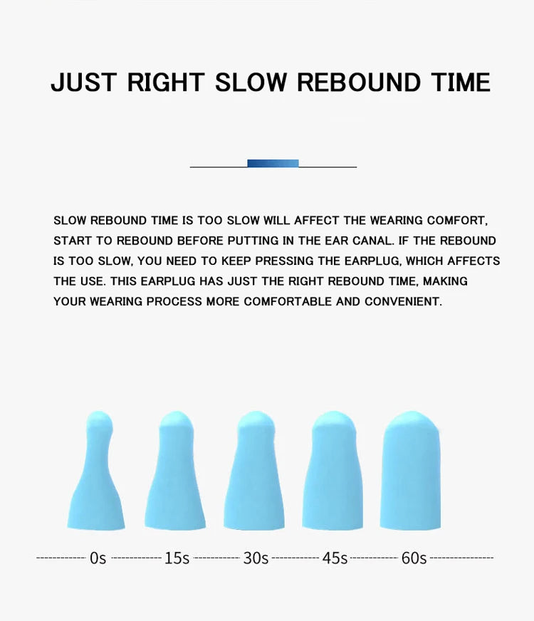 Ear Plugs Earplugs Noise Reduction Ear Plug Foam Oordopjes Slapen Sleep Anti Noise Reduction Music Cancelling Insulation Earplug - Smarsty