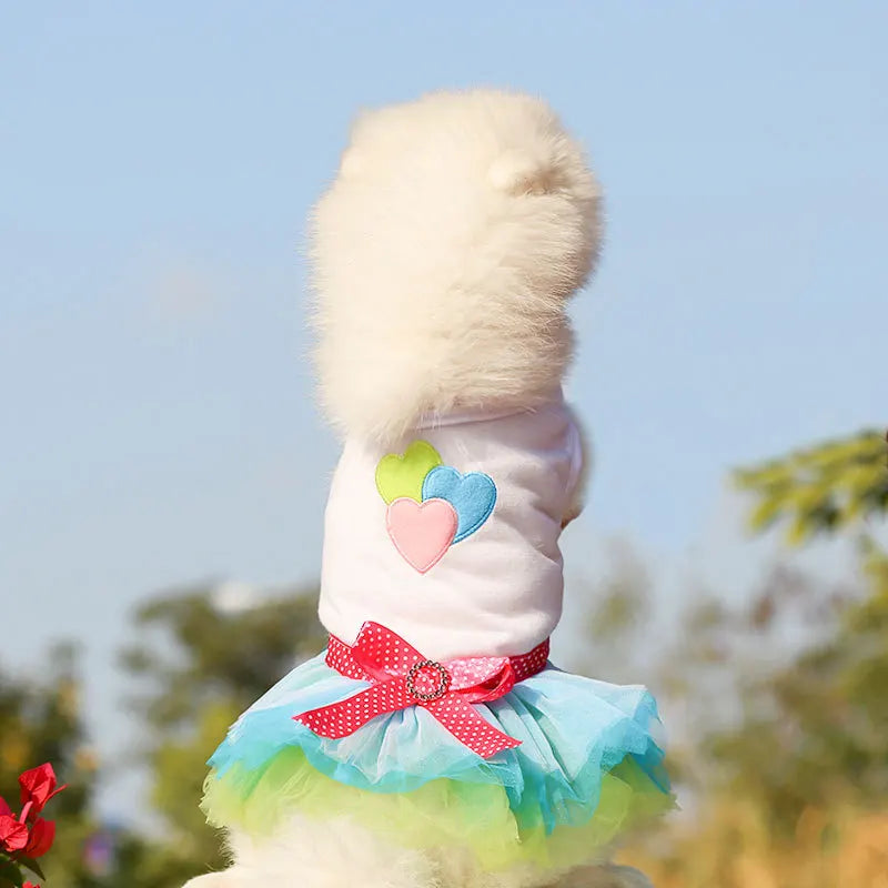 Spring Dog Lace Dress Pet Dog Clothes For Small Dog Party Birthday Wedding  Dress Puppy Costume  Pet Clothes - Smarsty