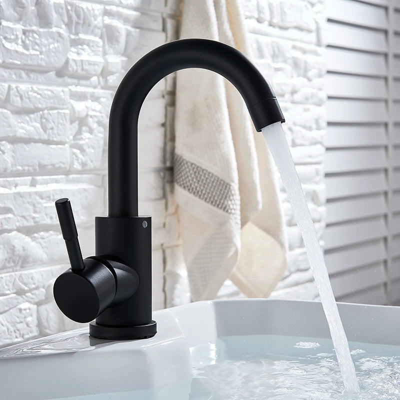 Shinesia Matte Black Bathroom Faucet for Stylish Sinks - Smarsty