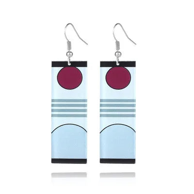 Acrylic Tanjiro Earrings for Women Anime Cosplay Jewelry - Smarsty