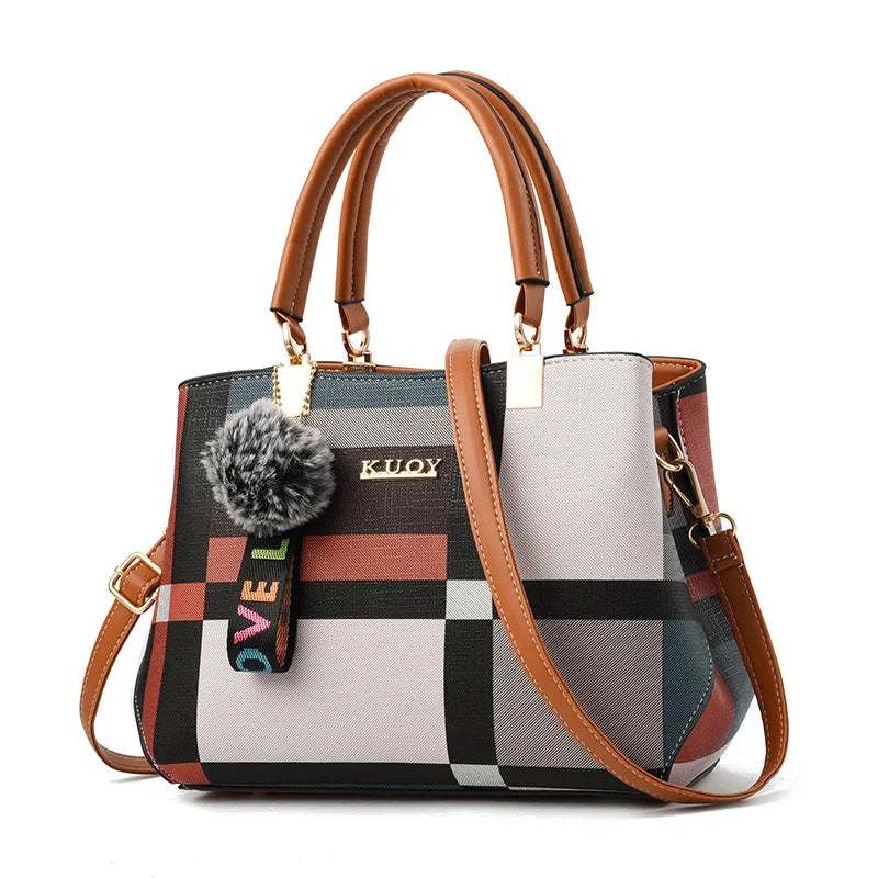 PU Leather Crossbody Handbag For Women With Zipper - Smarsty