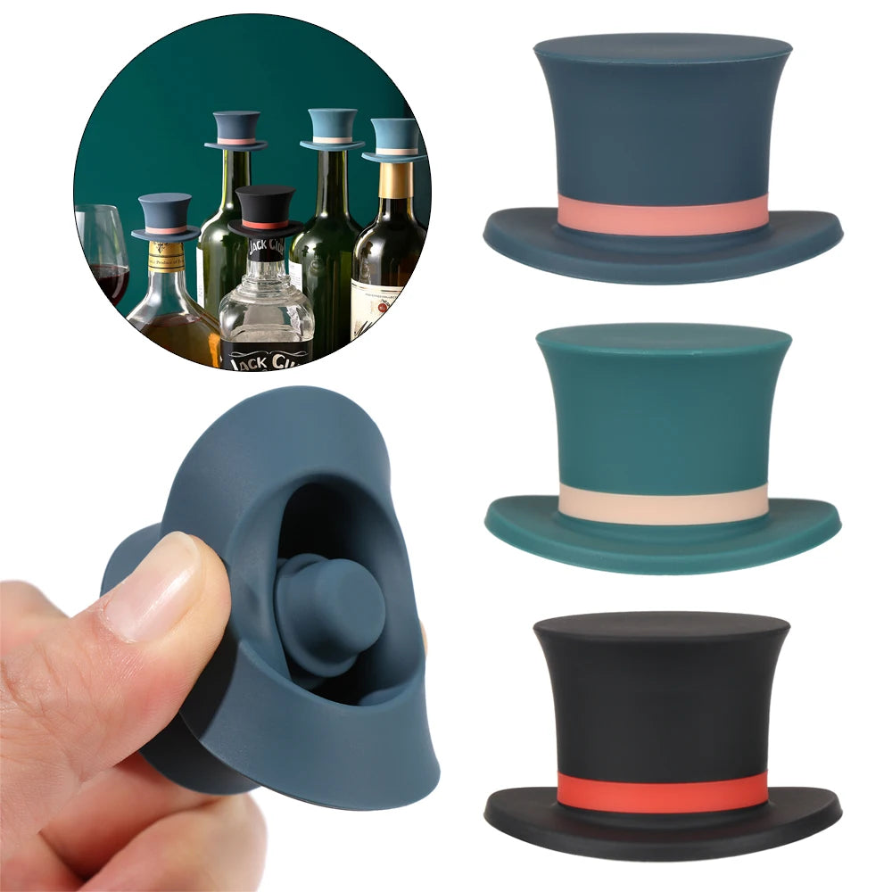 Silicone Wine Bottle Stopper with Vacuum Seal Feature - Smarsty