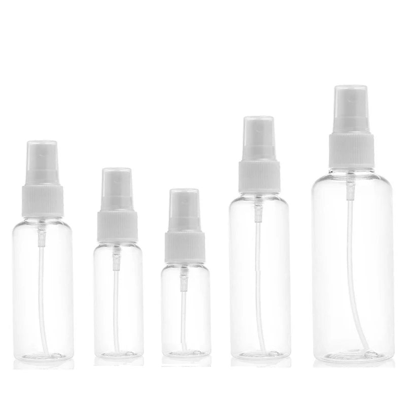 Clear Refillable Plastic Spray Bottles Set for Travel - Smarsty