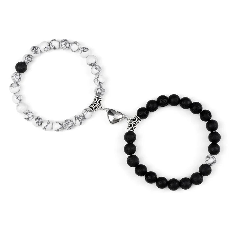 Natural Stone Couple Bracelets Set for Friendship - Smarsty