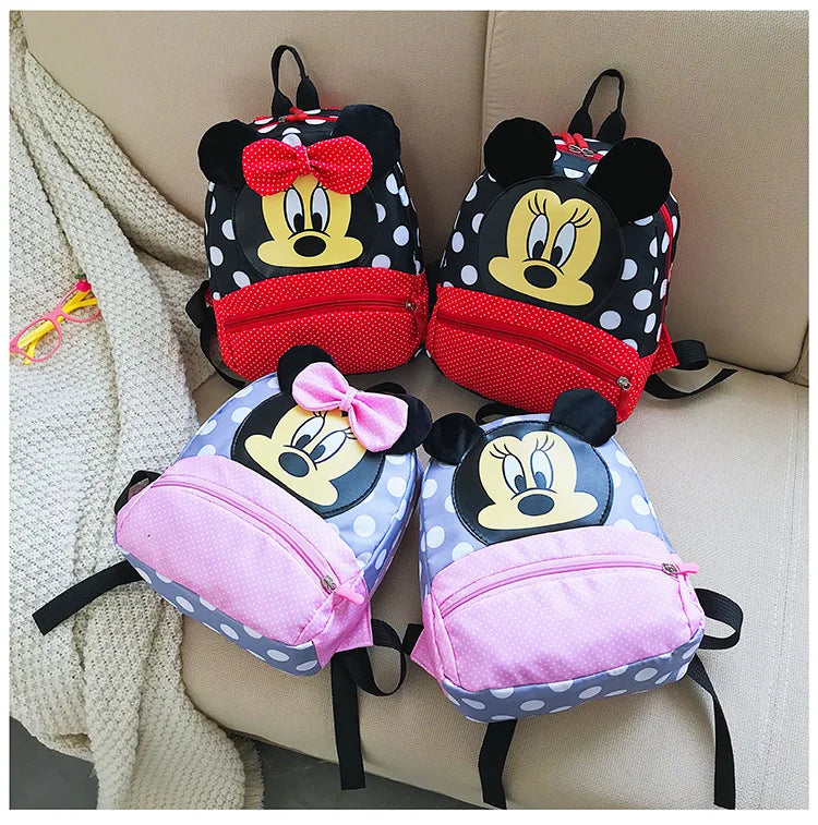 Cute Cartoon Kids Backpack Minnie Mouse Style For Toddlers - Smarsty