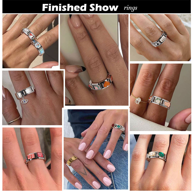 Italian Stainless Steel Charm Links For 9mm Bracelets - Smarsty