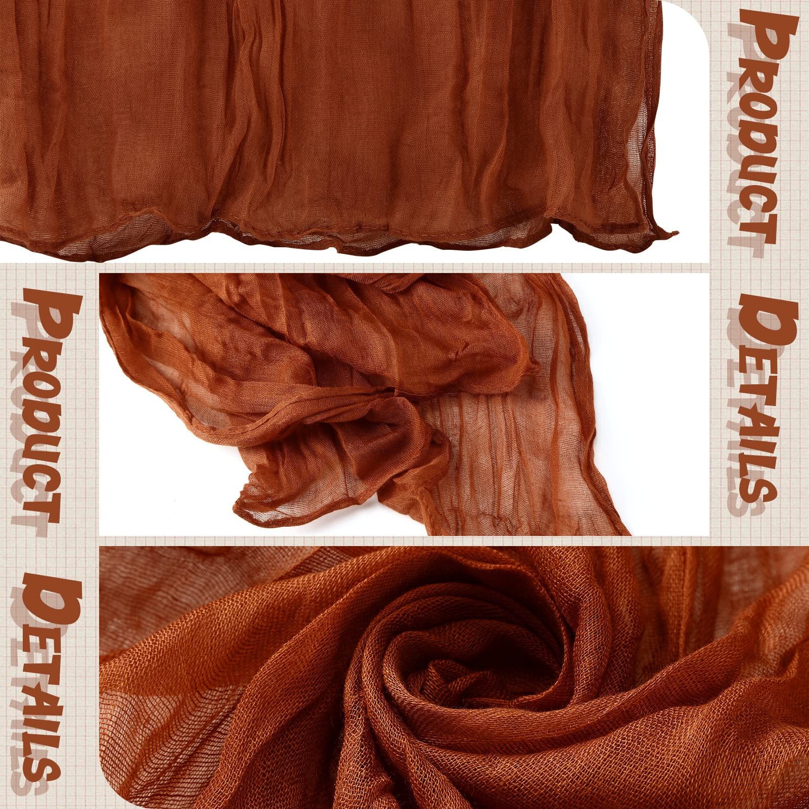 Gauze Table Runner for Rustic Beach Weddings - Smarsty