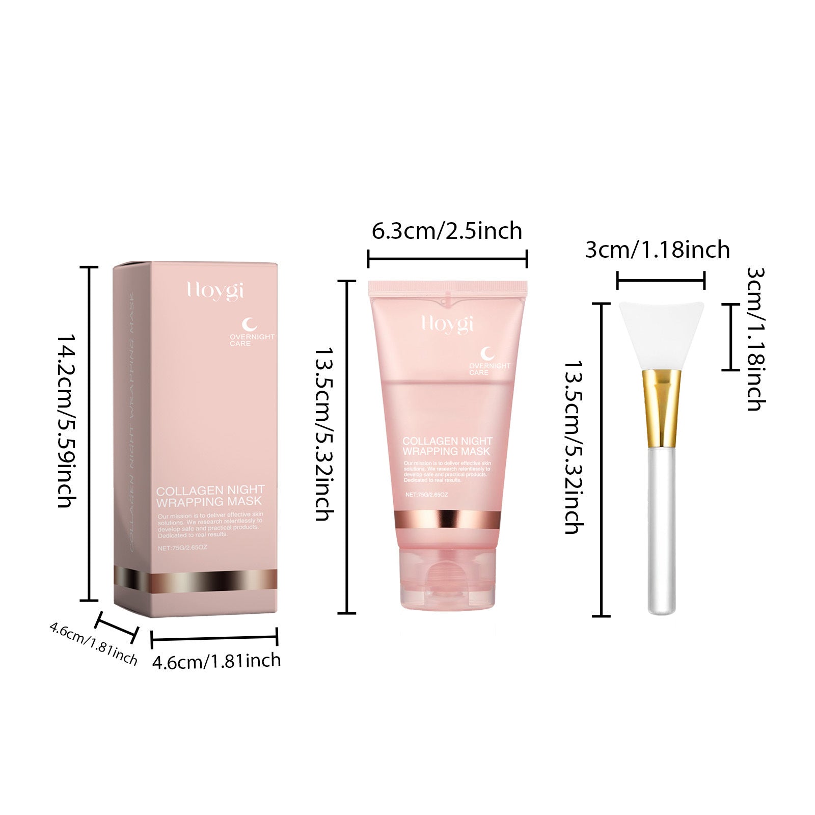 Collagen Overnight Wrapping Peel Off Facial Mask Set Korean Collagen Night Wrapping Mask Deeply Hydrates Night Care Mask Cream - Smarsty