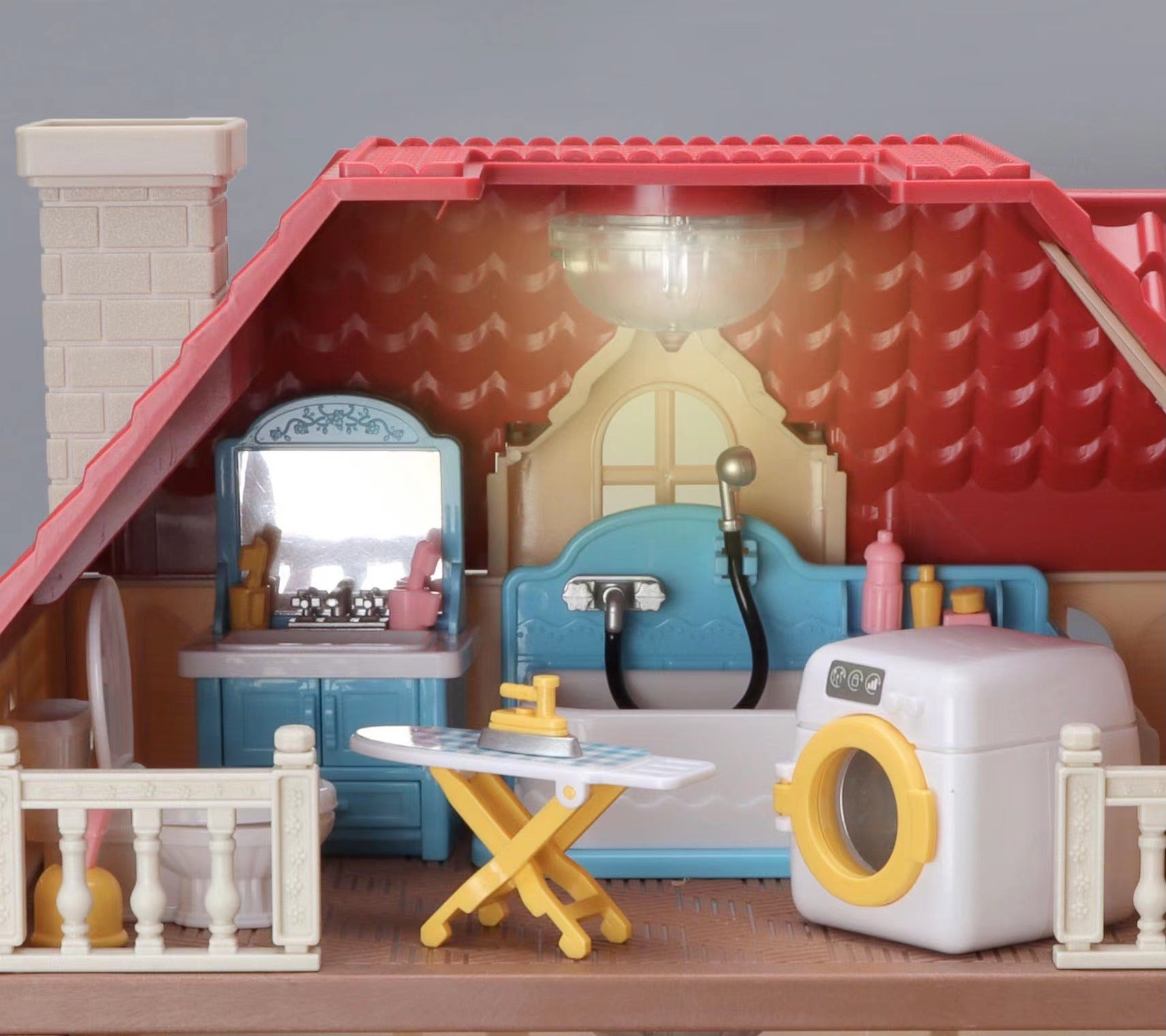 New Simulation Room Forest Family Small West House Rabbit Animal Model Girl Doll House Furniture Double Storey Villa Toys Gifts by Smarsty