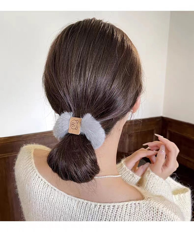 Korean Soft Plush Braided Headband High Elasticity Women - Smarsty