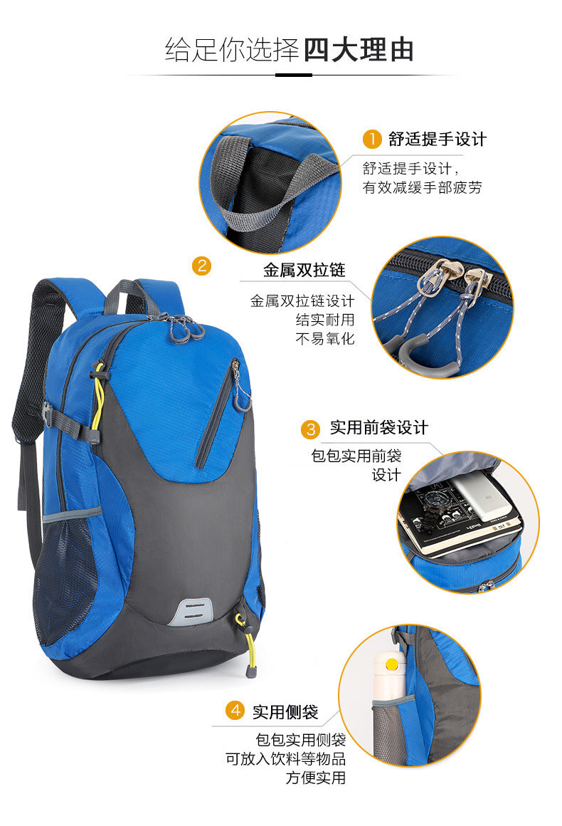 Classic 40L Outdoor Backpack Men Women High Quality Waterproof Travel Backpack Bag for Men Causal Patchwork Sport Backpack Women - Smarsty