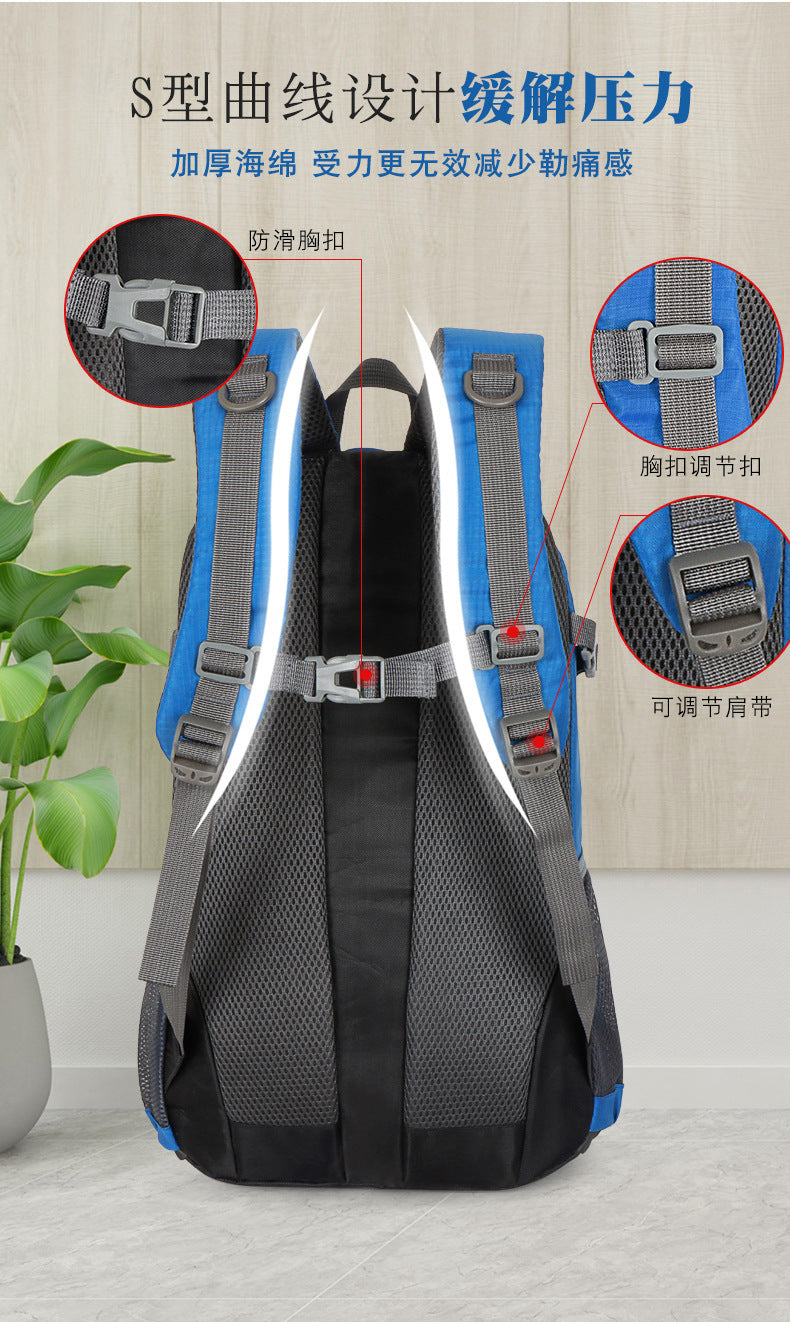 Classic 40L Outdoor Backpack Men Women High Quality Waterproof Travel Backpack Bag for Men Causal Patchwork Sport Backpack Women - Smarsty