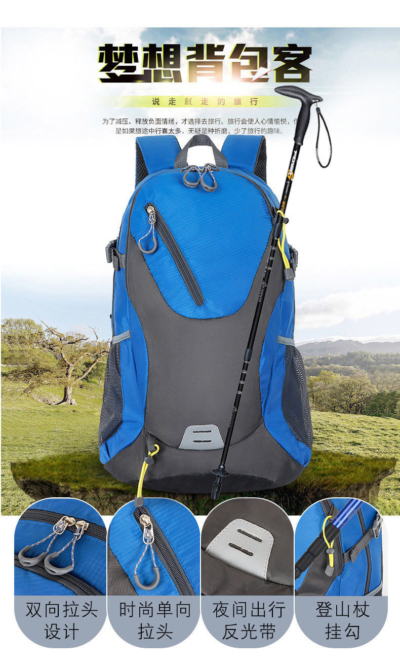 Classic 40L Outdoor Backpack Men Women High Quality Waterproof Travel Backpack Bag for Men Causal Patchwork Sport Backpack Women - Smarsty