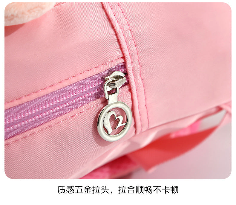 Plush 3D Rabbit Backpack For Kids School Bag Cute Bow - Smarsty