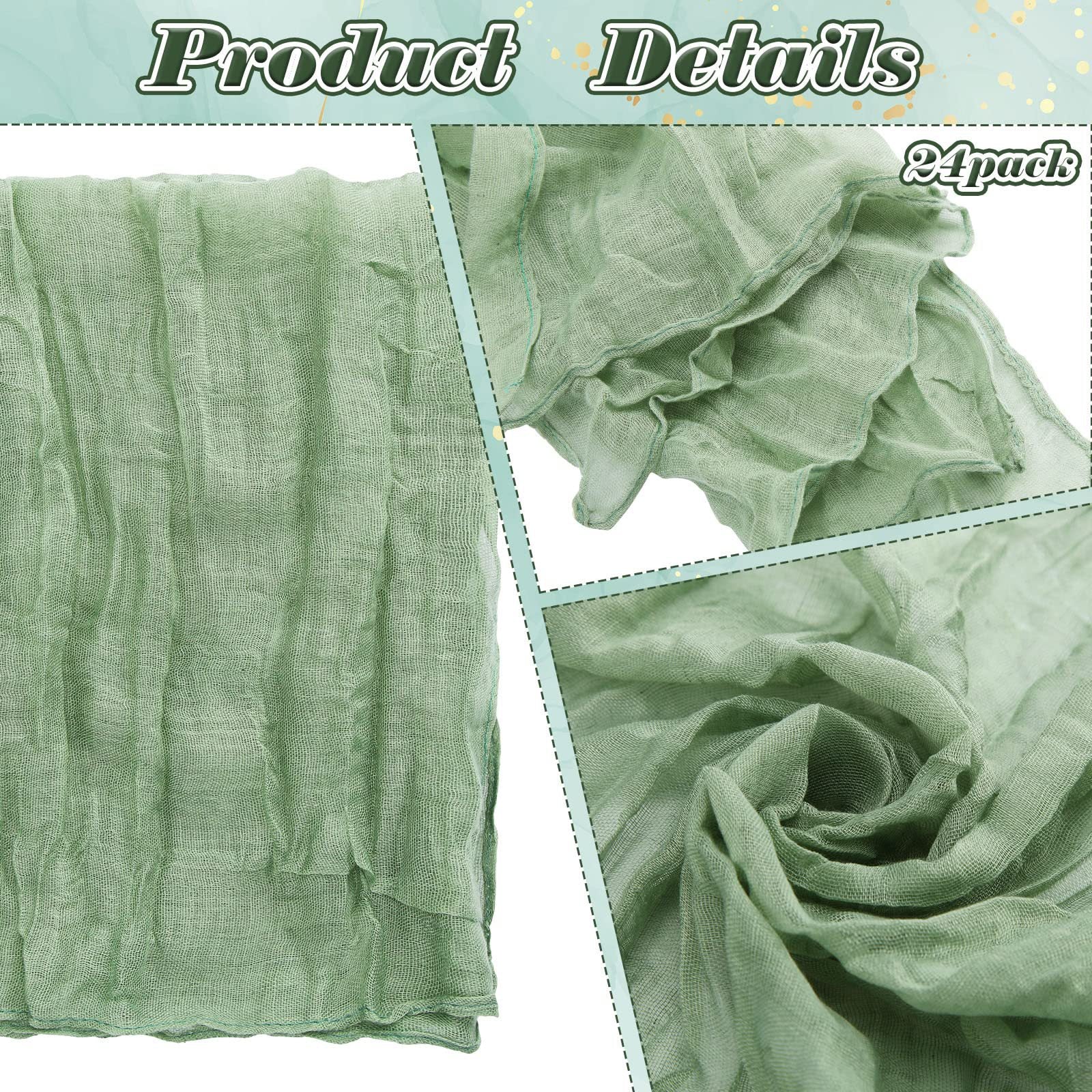 Gauze Table Runner for Rustic Beach Weddings - Smarsty