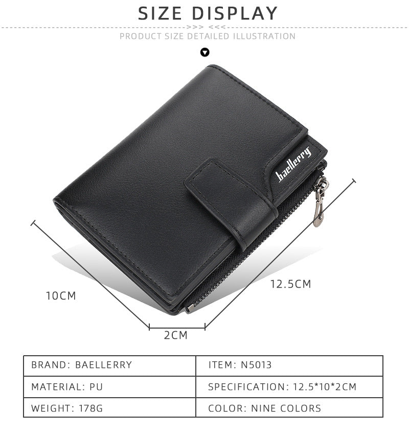 Women Wallets and Purses PU Leather Money Bag Female Short Hasp Purse Small Coin Card Holders Blue Red Clutch New Women Wallet - Smarsty