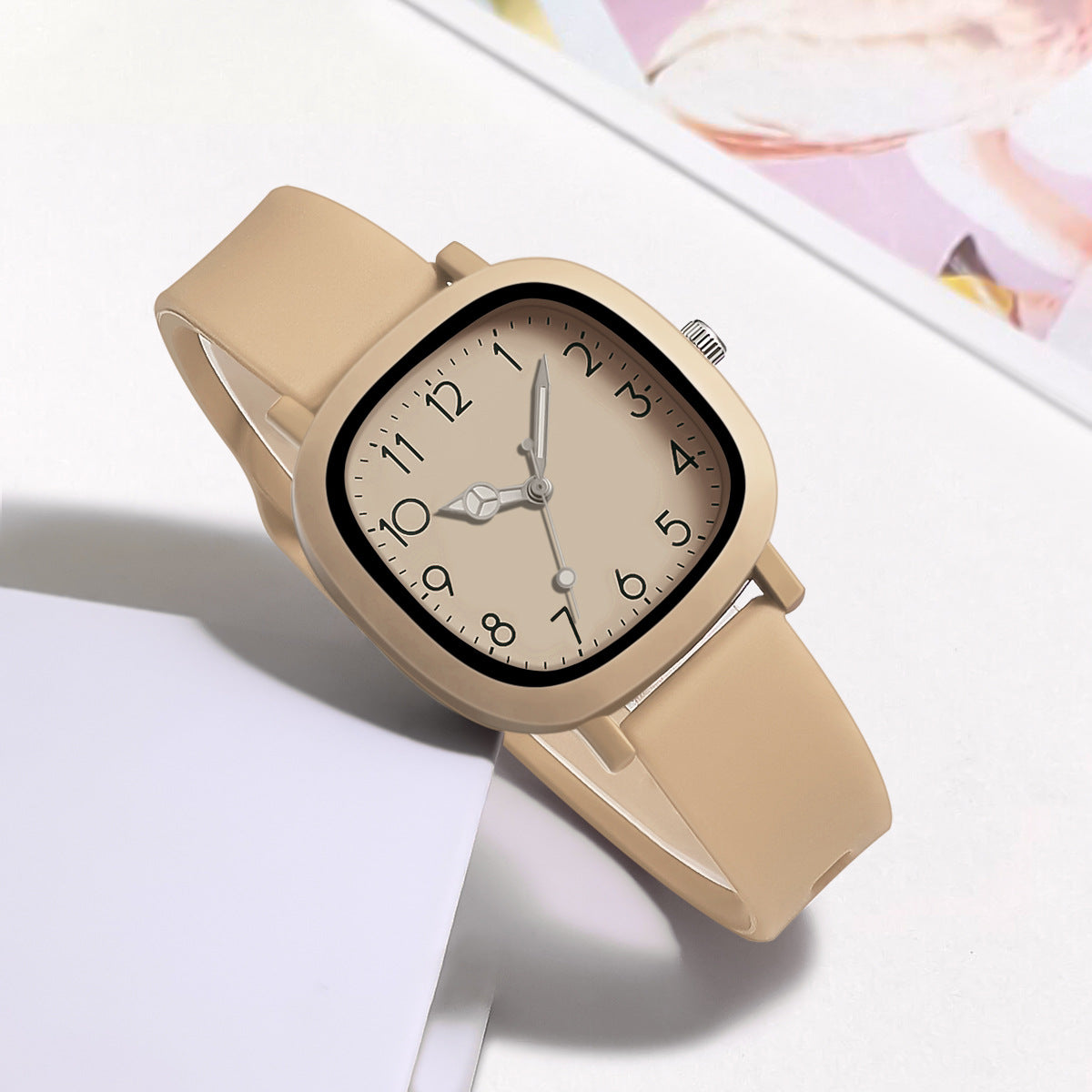 Fashion Brand Bear Women Quartz Watch with Silicone Band - Smarsty