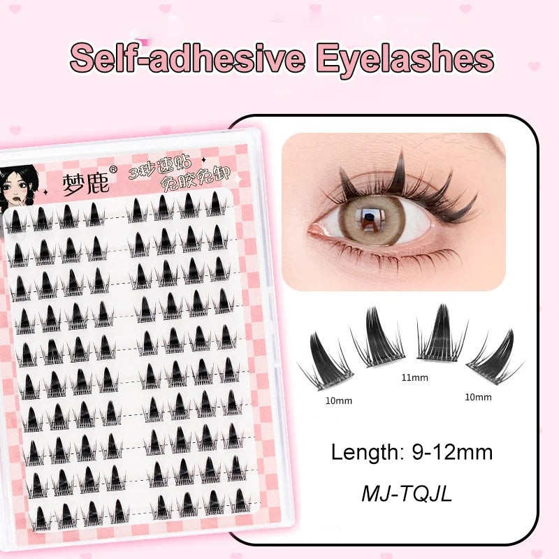 Self Adhesive Cluster Lashes for Effortless Application - Smarsty