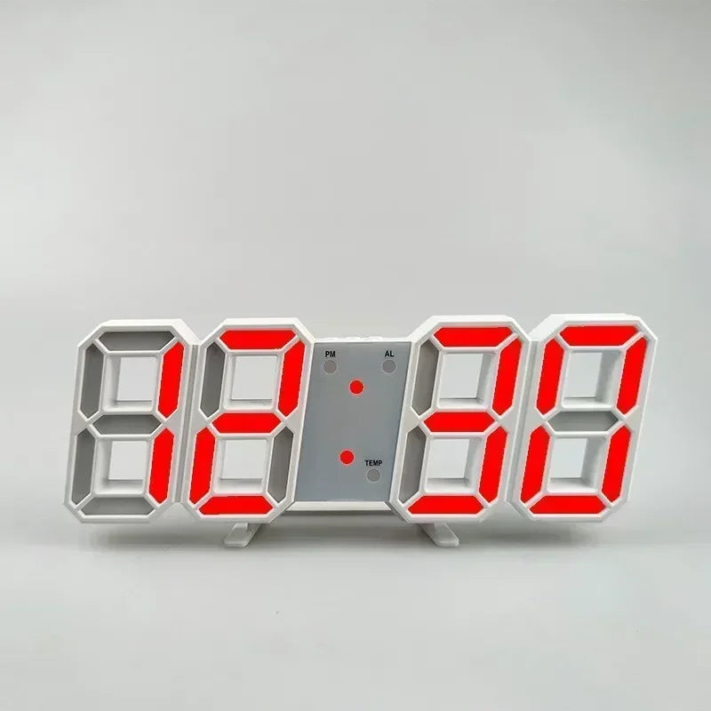 3D LED Digital Alarm Clock with Temperature Display - Smarsty