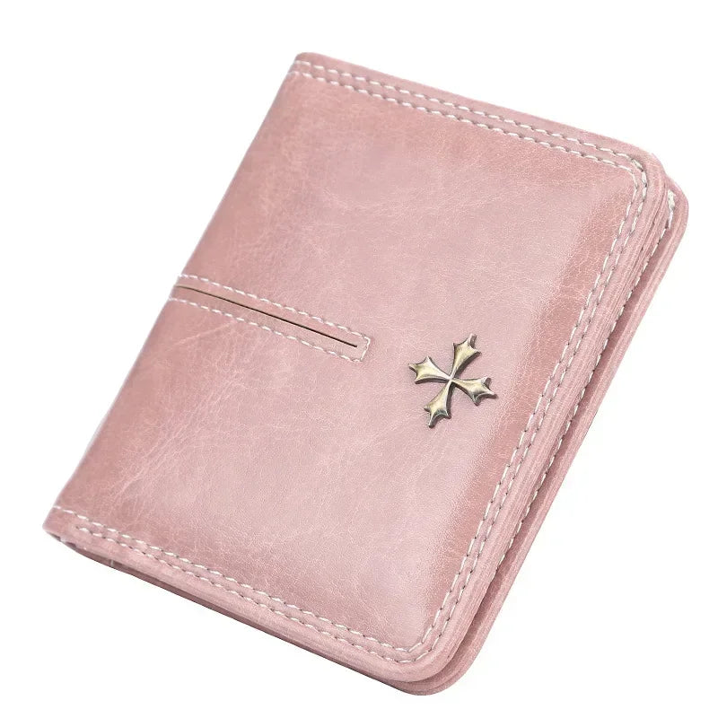 2023 New Mini Women Wallets Free Name Engraving Fashion Small Wallets Zipper PU Leather Quality Female Purse Card Holder Wallet