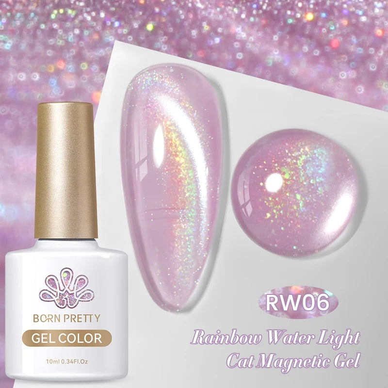 Born Pretty Rainbow Purple Magnetic Gel Nail Polish - Smarsty