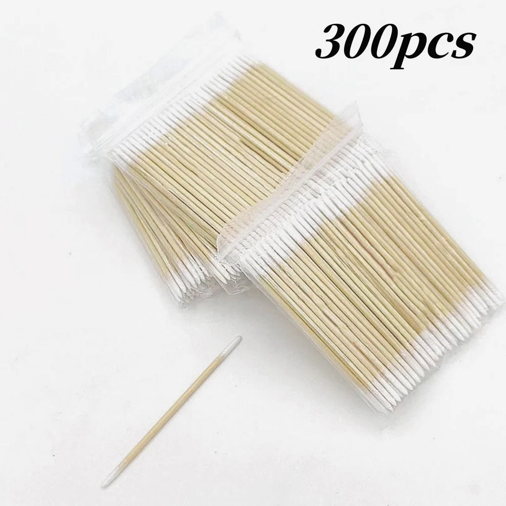 Wooden Tip Cotton Swabs for Nail Polish Removal - Smarsty
