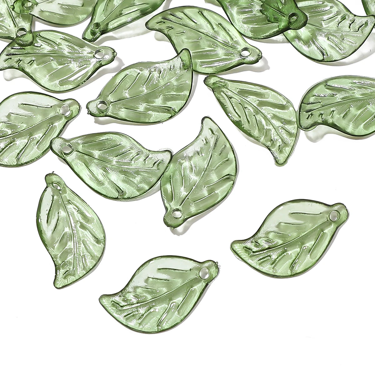 Acrylic Tree Leaf Beads For Handmade DIY Jewelry Set - Smarsty