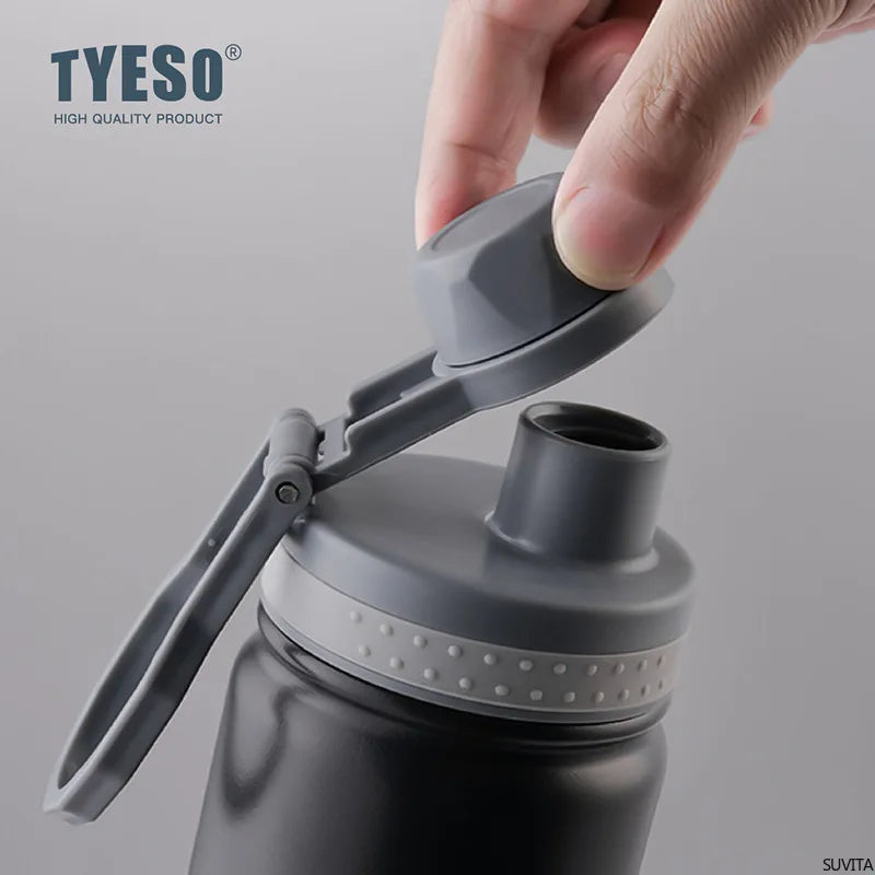 TYESO Stainless Steel Vacuum Flask for Hot and Cold Drinks - Smarsty