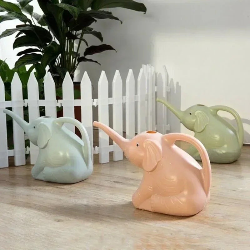 Cute Elephant Shape Watering Can for Kids Gardening - Smarsty