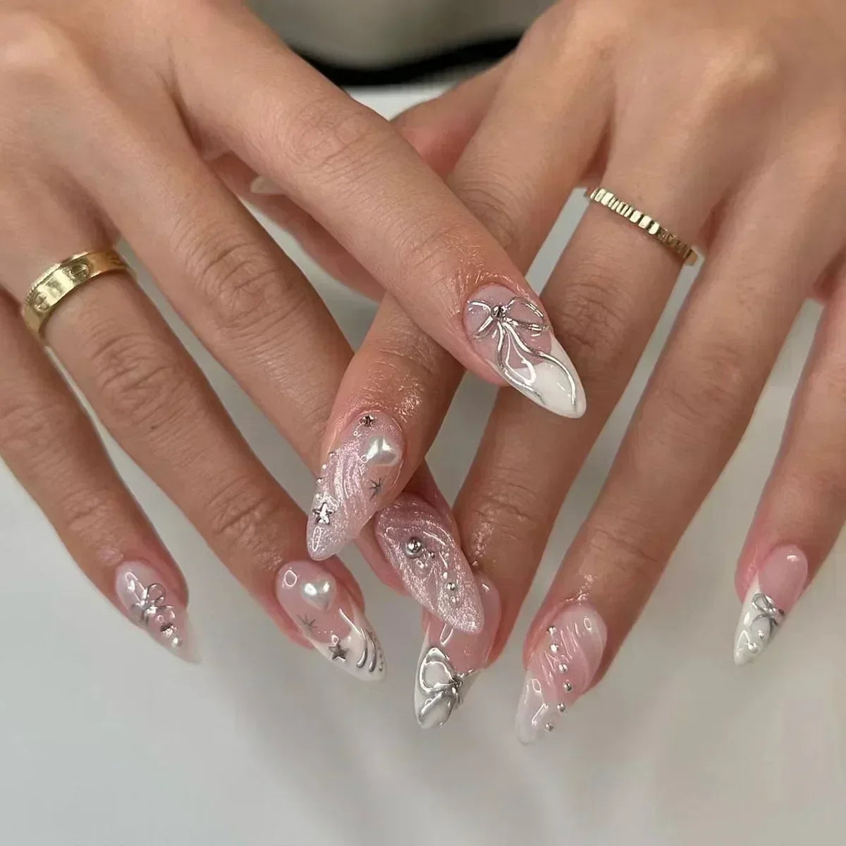 24Pcs Cute Strawberry French Press On Nails - Smarsty