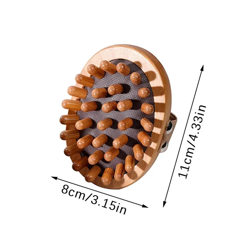 Ergonomic Wooden Body Anti Cellulite Massage Brush - Smarsty