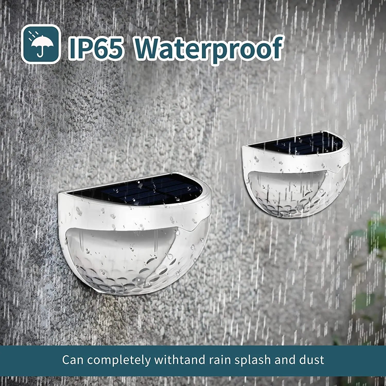 LED Solar Waterproof Fence Lights for Garden Pathway - Smarsty