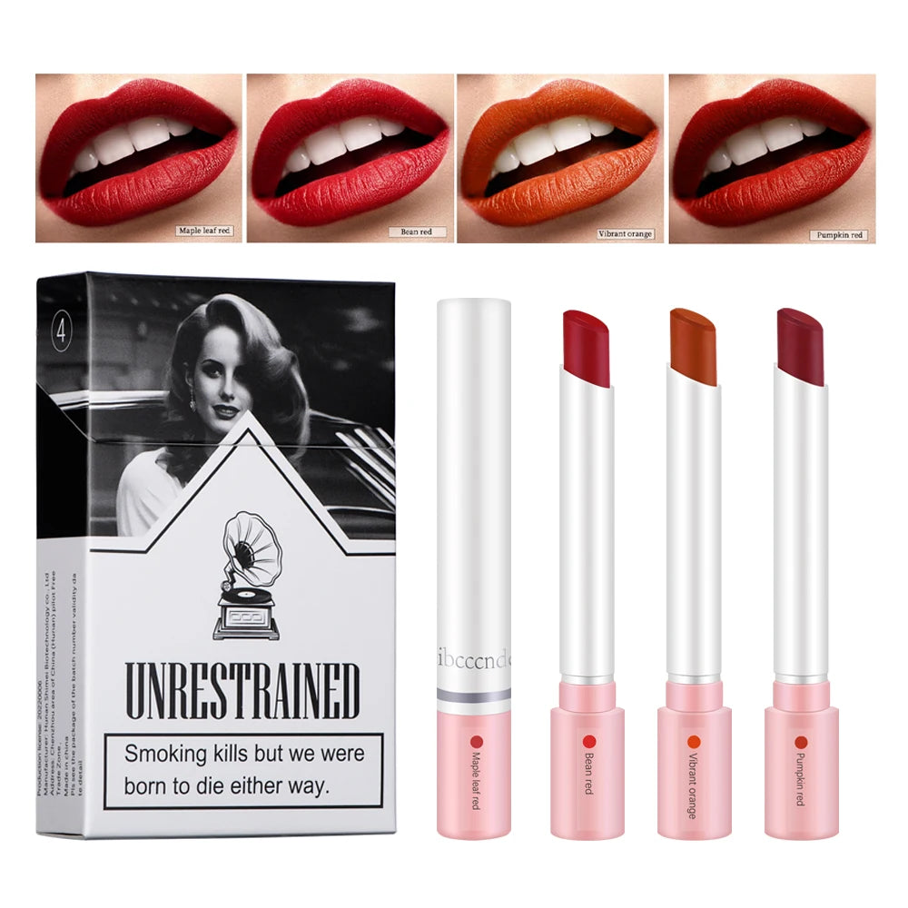 Long Lasting Matte Lipstick Set Waterproof Lip Gloss - Smarsty
