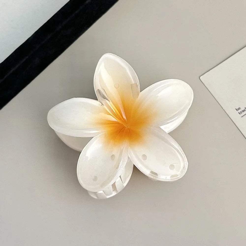 Bohemian Floral Hair Clips Beach Claw For Vacation Style - Smarsty