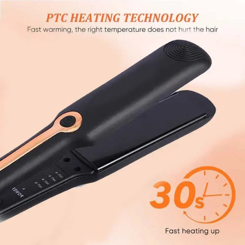 Negative Ion Ceramic Hair Straightener with Adjustable Temperature - Smarsty