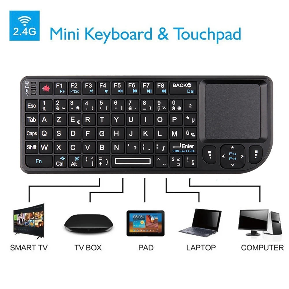 Mini Wireless Keyboard With Touchpad For Android TV Box