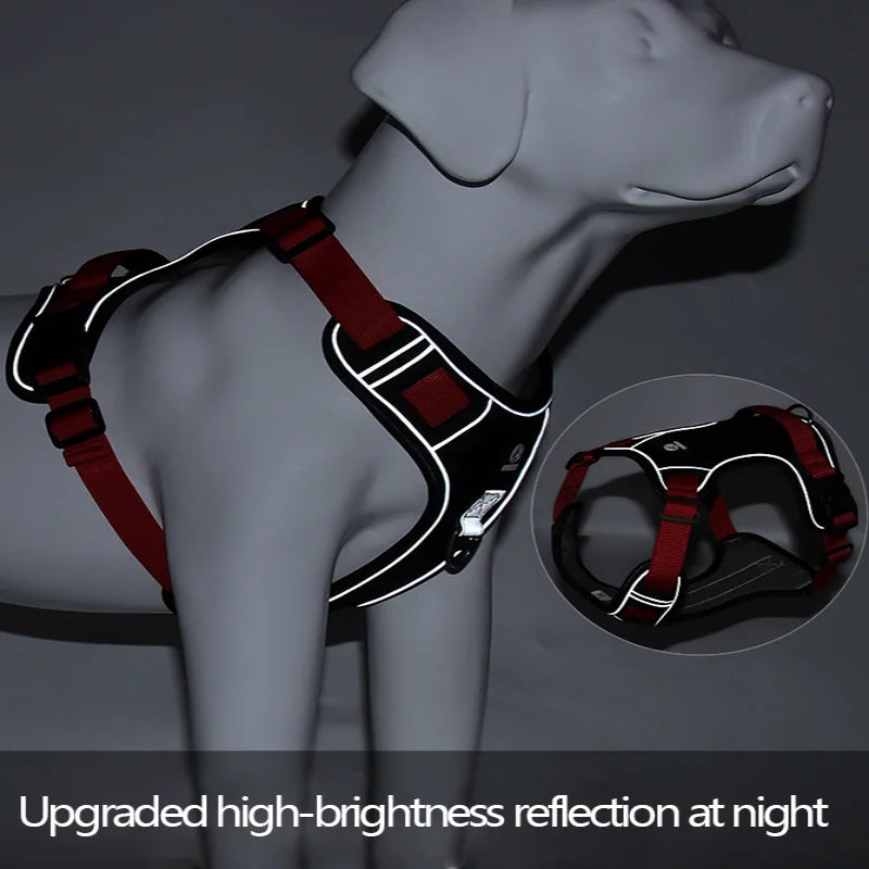 Reflective Tactical Dog Harness for Large Dogs - Smarsty