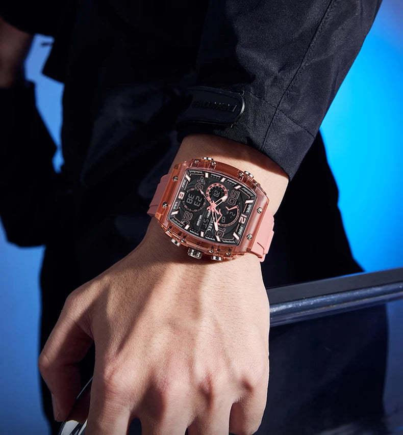 SMAEL 8109 Waterproof Luminous Dual Display Watch - Smarsty